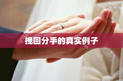 挽回分手的真实例子