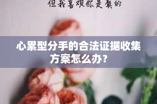 心累型分手的合法证据收集方案怎么办？