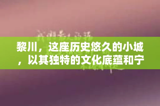 黎川，这座历史悠久的小城，以其独特的文化底蕴和宁静的生活节奏吸引着无数游客。然而，在这样一个看似平静的城市里，你是否会好奇，有没有私家侦探机构的存在呢？今天，就让我带你一探究竟。